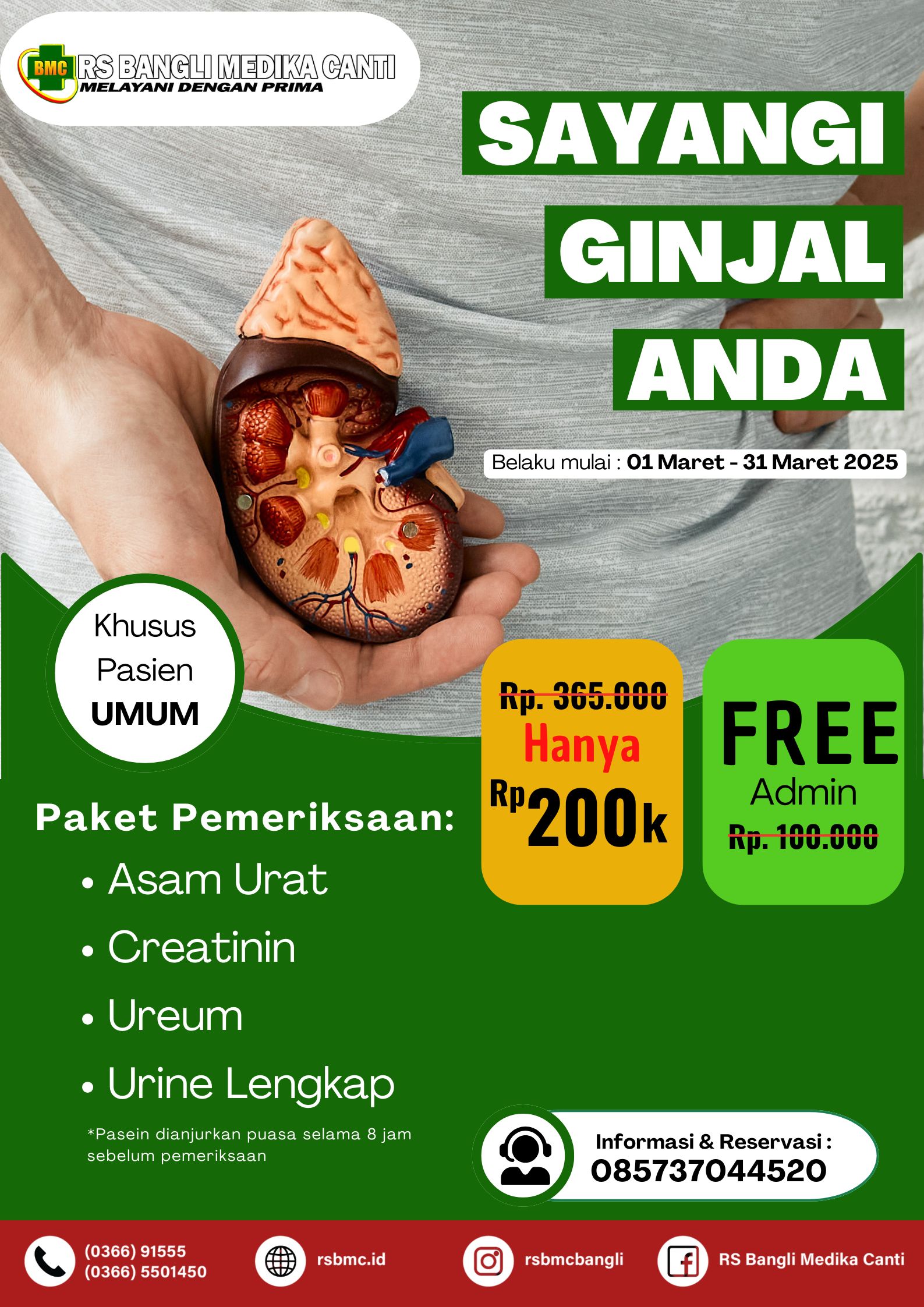 Promo Pemeriksaan Ginjal